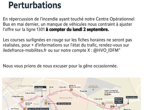 Perturbations ligne de bus Keolis