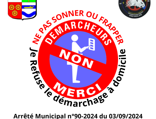  Communiqué Municipal : Réglementation du Démarchage à Domicile